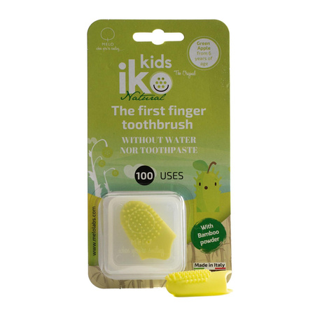 IKO KIDS Natural szczoteczka na palec zielone jabłuszko